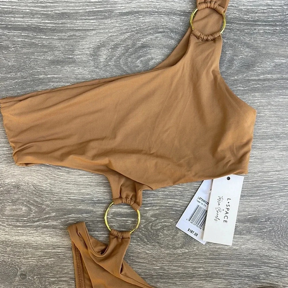 L*Space x Tessa Brooks Tessa One Piece, camel - Picture 8 of 14